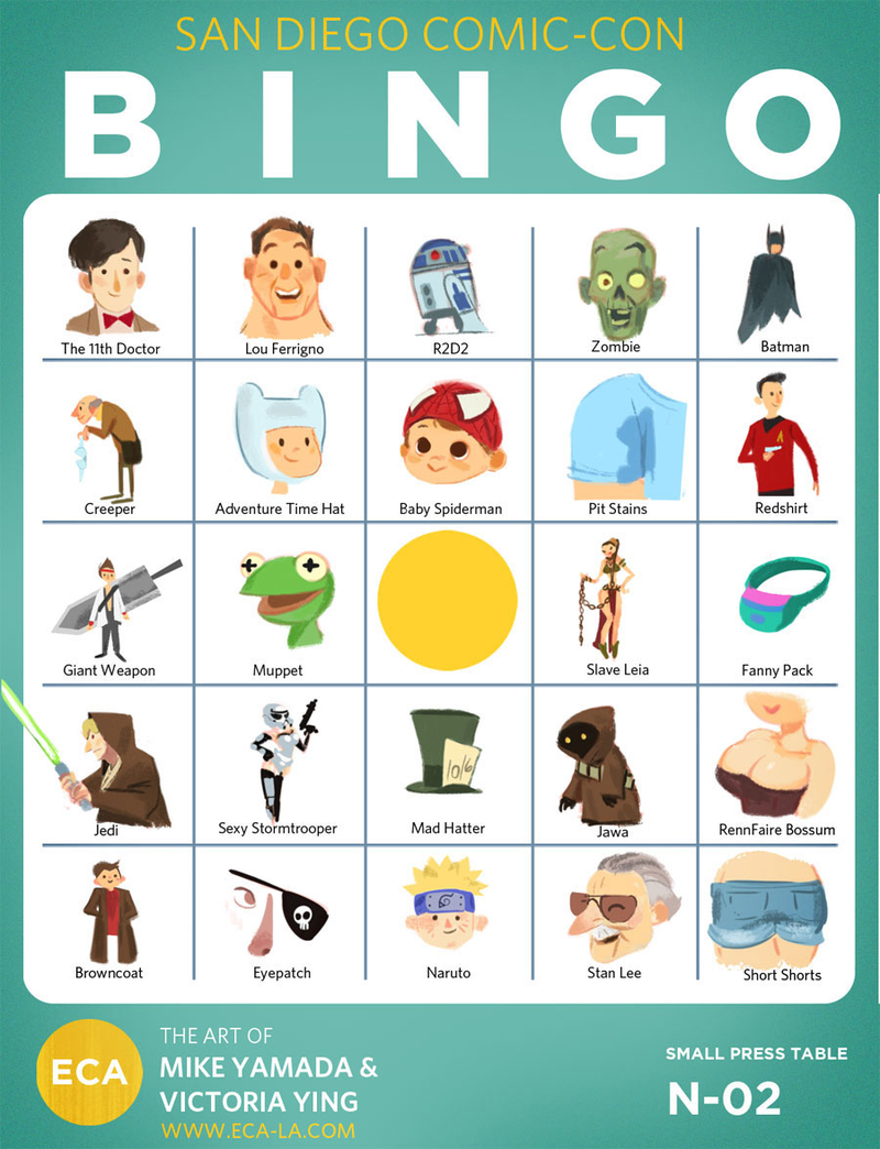 Illustration for article titled Let's Play San Diego Comic-Con Bingo!